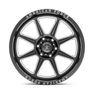 American Force AC002 Trail Gloss Black W/ Milled 20x10 -18 6x135mm 87.1mm - Wheelwiz