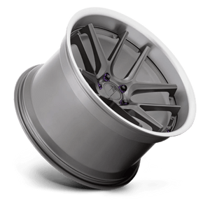 American Racing AR942 BISHOP Matte Gunmetal W/ Machined Lip 20x12 +6 5x115mm 71.5mm - Wheelwiz