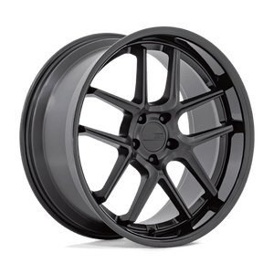 American Racing AR942 BISHOP Matte Black W/ Gloss Black Lip 20x11 -6 5x115mm 71.5mm - Wheelwiz
