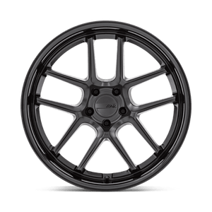 American Racing AR942 BISHOP Matte Black W/ Gloss Black Lip 20x11 -6 5x115mm 71.5mm - Wheelwiz