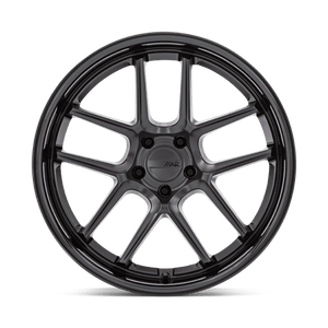 American Racing AR942 BISHOP Matte Black W/ Gloss Black Lip 20x9.5 +15 5x115mm 71.5mm - Wheelwiz