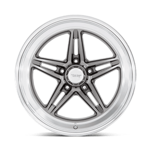 American Racing VN514 GROOVE Anthracite W/ Diamond Cut Lip 18x8 0 5x114.3mm 72.6mm - Wheelwiz