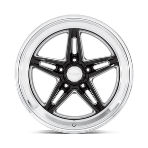 American Racing VN514 GROOVE Gloss Black W/ Diamond Cut Lip 18x8 0 5x120.65mm 72.6mm - Wheelwiz