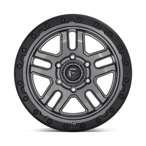 Fuel Offroad D701 AMMO Matte Gunmetal Black Bead Ring 17x9 -12 6x139.7mm 106.1mm - Wheelwiz