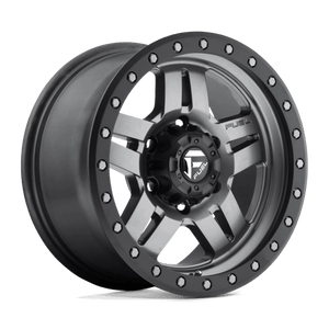 Fuel Offroad D558 ANZA Matte Gunmetal Black Bead Ring 16x8 +1 6x139.7mm 108mm - Wheelwiz
