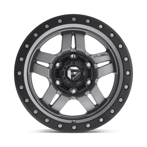 Fuel Offroad D558 ANZA Matte Gunmetal Black Bead Ring 16x8 +1 6x139.7mm 108mm - Wheelwiz