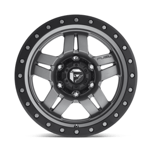 Fuel Offroad D558 ANZA Matte Gunmetal Black Bead Ring 16x8 +1 6x139.7mm 108mm - Wheelwiz