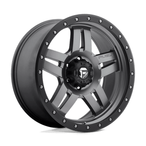 Fuel Offroad D558 ANZA Matte Gunmetal Black Bead Ring 20x9 +20 6x139.7mm 108mm - Wheelwiz