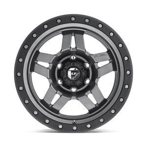 Fuel Offroad D558 ANZA Matte Gunmetal Black Bead Ring 17x8.5 +6 6x139.7mm 108mm - Wheelwiz