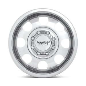 American Racing AR204 BAJA DUALLY Polished 17x6 -134 8x165.1mm 121.5mm - Wheelwiz