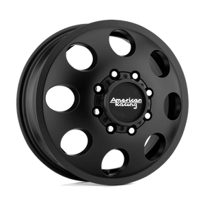 American Racing AR204 BAJA DUALLY Satin Black 17x6 +111 8x165.1mm 121.5mm - Wheelwiz