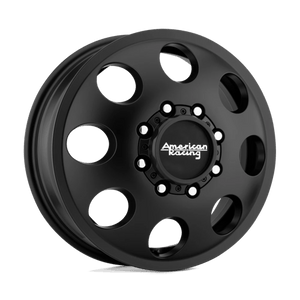 American Racing AR204 BAJA DUALLY Satin Black 17x6.5 +111 8x210mm 154.3mm - Wheelwiz