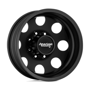 American Racing AR204 BAJA DUALLY Satin Black 17x6.5 -140 8x200mm 142mm - Wheelwiz