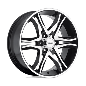American Racing AR893 MAINLINE Gloss Black Machined 18x8.5 +12 6x139.7mm 106.1mm - Wheelwiz