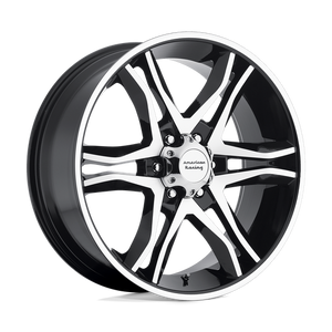 American Racing AR893 MAINLINE Gloss Black Machined 17x8 +25 6x135mm 87.1mm