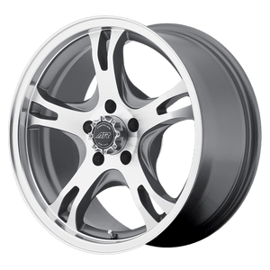 American Racing AR898 Dark Silver Machined 15x8 00 5x114.3mm 72.6mm - WheelWiz