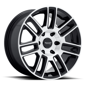 American Racing AR915 Gloss Black Machined 17x8.5 +15 6x139.7mm 106.1mm - WheelWiz