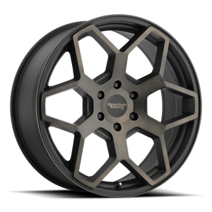 American Racing AR916 Satin Black With Dark Tint Clear Coat 22x9 +35 5x114.3mm 67.1mm - WheelWiz