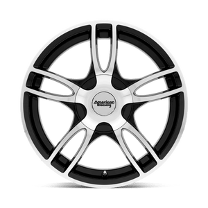 American Racing AR919 ESTRELLA 2 Gloss Black Machined 17x7.5 +45 5x110|5x115mm 72.6mm - WheelWiz