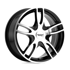 American Racing AR919 ESTRELLA 2 Gloss Black Machined 17x7.5 +45 5x110|5x115mm 72.6mm - WheelWiz