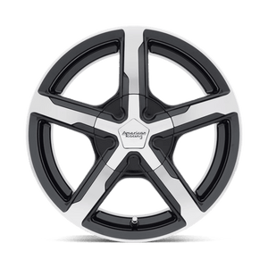 American Racing AR921 TRIGGER Gloss Black Machined 18x8 +15 5x115mm 72.6mm - WheelWiz