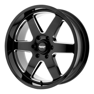 American Racing AR926 PATROL Gloss Black Milled 20x9 +12 6x135mm 87.1mm - Wheelwiz