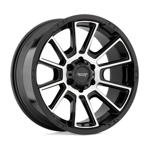 American Racing AR933 INTAKE Gloss Black Machined 20x9 +18 6x139.7mm 106.1mm - Wheelwiz