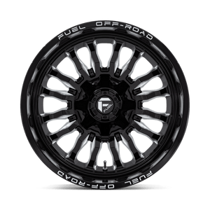 Fuel Offroad D795 ARC Gloss Black Milled 20x10 -18 6x135|6x139.7mm 106.1mm - Wheelwiz