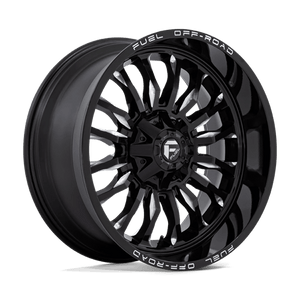 Fuel Offroad D795 ARC Gloss Black Milled 22x10 -18 6x135|6x139.7mm 106.1mm - Wheelwiz