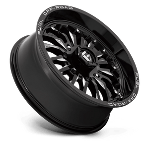 Fuel Offroad D821 ARC UTV Gloss Black Milled 18x7 +13 4x156mm 132mm - Wheelwiz