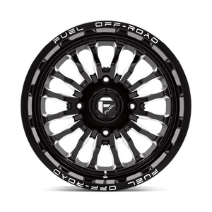 Fuel Offroad D821 ARC UTV Gloss Black Milled 20x7 +13 4x137mm 110.1mm - Wheelwiz
