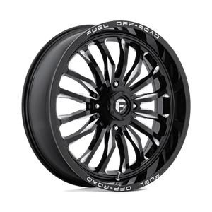 Fuel Offroad D821 ARC UTV Gloss Black Milled 22x7 +13 4x137mm 110.1mm - Wheelwiz