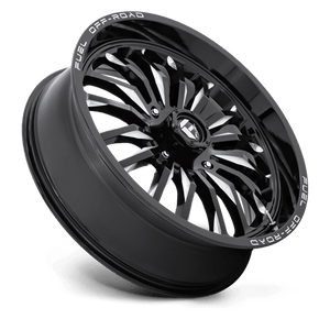 Fuel Offroad D821 ARC UTV Gloss Black Milled 22x7 +13 4x137mm 110.1mm - Wheelwiz