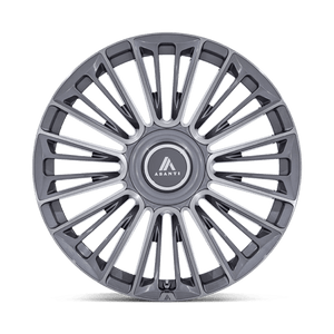 Asanti Black AB049 PREMIER Anthracite Brushed 26x10 +20 Custom 72.6mm - Wheelwiz