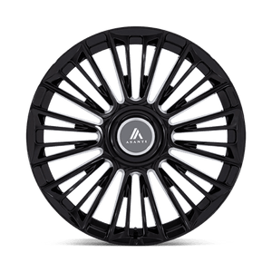 Asanti Black AB049 PREMIER Gloss Black 22x9.5 +20 Custom 72.6mm - Wheelwiz