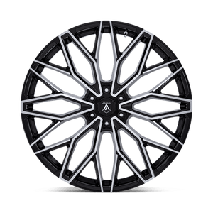Asanti Black AB050 MOGUL 6 Gloss Black W/ Machined Face 26x10 +30 6x139.7mm 106.1mm