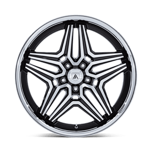 Asanti Black AB046 DUKE Gloss Black Machined 20x10.5 +18 5x120mm 74.1mm