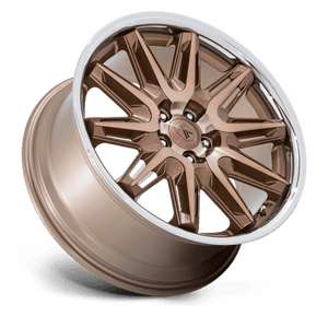 Asanti Black AB047 IMPERATOR Bronze Machined W/ Ss Lip 20x10.5 +38 5x112mm 66.6mm - Wheelwiz