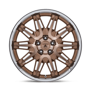Asanti Black AB047 IMPERATOR Bronze Machined W/ Ss Lip 20x10.5 +38 5x112mm 66.6mm - Wheelwiz
