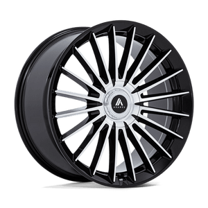 Asanti Black AB048 VICEROY Gloss Black W/ Machined Face 26x10 +30 6x135|6x139.7mm 100.3mm - Wheelwiz