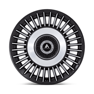 Asanti Black AB040 TIARA Satin Black Bright Mach Face 20x9 +27 5x112|5x120mm 74.1mm - Wheelwiz
