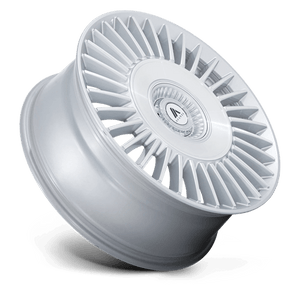 Asanti Black AB040 TIARA Gloss Silver Bright Mach Face 20x9 +45 5x108|5x112mm 72.6mm - Wheelwiz