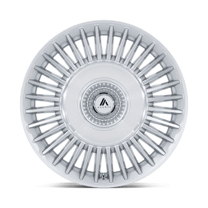 Asanti Black AB040 TIARA Gloss Silver Bright Mach Face 22x10.5 +38 5x112|5x120mm 74.1mm - Wheelwiz