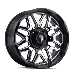 American Truxx GRIND Matte black milled 20x9 -12 5x127mm 78.1mm - Wheelwiz