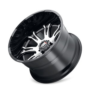 American Truxx BOMB Gloss black machined 20x12 -44 5x139.7mm 87.1mm - Wheelwiz