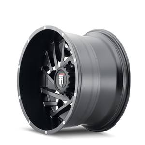 American Truxx WEB Satin black milled 20x12 -44 5x127mm 78.1mm - WheelWiz