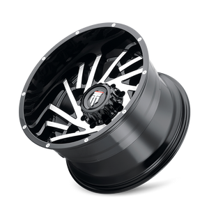 American Truxx WEB Gloss black machined 20x12 -44 6x139.7mm 106.1mm - Wheelwiz