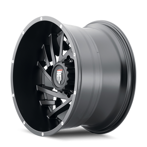 American Truxx WEB Satin black milled 20x10 -24 5x127mm 78.1mm - Wheelwiz