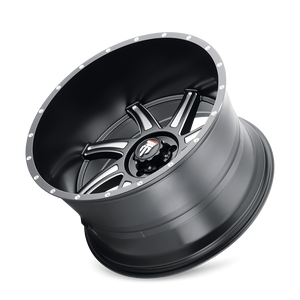 American Truxx VORTEX Satin black milled 24x14 -76 5x139.7mm 87.1mm - Wheelwiz
