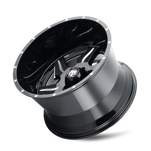 American Truxx NINJA Gloss black milled 20x12 -44 5x150mm 110.3mm - WheelWiz